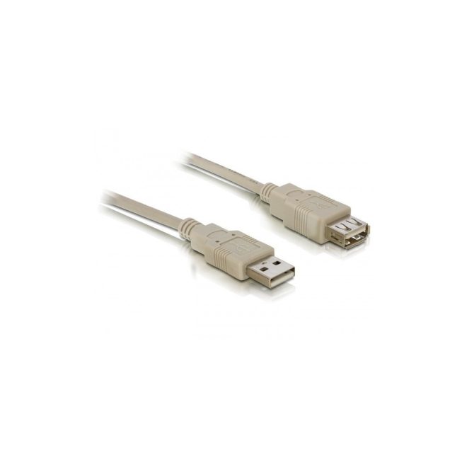 3m-es USB hosszabbító kábel male/female (Apa/Anya) bézs (DELOCK 2.0 Type-A)
