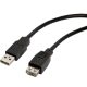 1,8m-es USB hosszabbító kábel male/female (Apa/Anya) fekete (ROLINE)