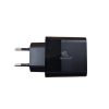 Univerzális 65W-os Telefon és tablet gyorstöltő, 1x USB, 1x USB-C, 1x Lightning, fekete (PD QC 3.0)