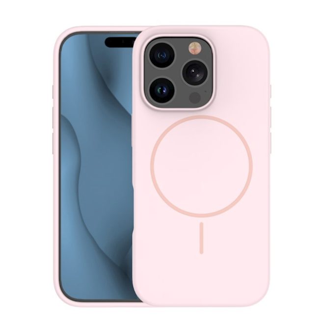 Apple iPhone 15 Pro rózsaszín TPU MagSafe telefonvédő tok