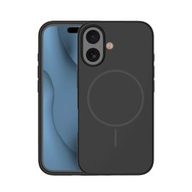 Apple iPhone 16 fekete TPU MagSafe telefonvédő tok