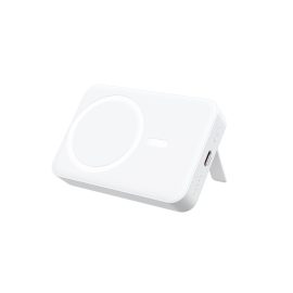   10000 mAh, MagSafe kompatibilis power bank, beépített állvánnyal, fehér (BWOO 20W)
