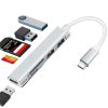 USB-C HUB átalakító a következőkre: 3xUSB 3.0, SD/microSD kártya (BLACKBIRD)