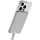 Apple iPhone 15, 16-hoz extra vékony USB-C kábeles Power Bank, mágneses, 3000mAh USB-C kábellel tölthető fel, 5mm vékony