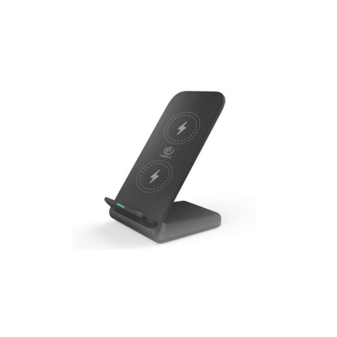 Rebeltec W210 QI 15W Indukciós vezeték nélküli telefon állvány, töltő, fekete 