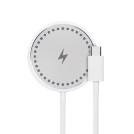   maXlife vezeték nélküli töltő (MXWC-05) mágneses, USB-C, 15W, fehér