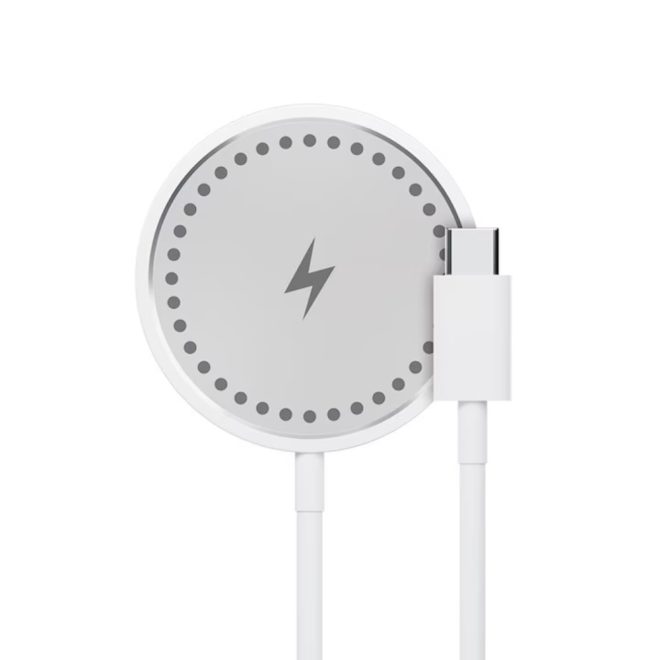 maXlife vezeték nélküli töltő (MXWC-05) mágneses, USB-C, 15W, fehér