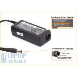   Compaq Presario CQ60-100 19,5V 3,33A 65W-os használt laptop töltő
