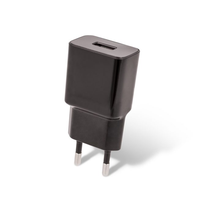 Univerzális USB (anya) 5V 2A (10W) telefon tablet töltő, fekete (Maxlife - MXTC-01)