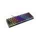 White Shark Ashiko-2 RGB világítós US angol kiosztású 60%-os MECHANIKUS fekete gamer billentyűzet, kék kapcsolók (GK-2202-2B/BL-US)