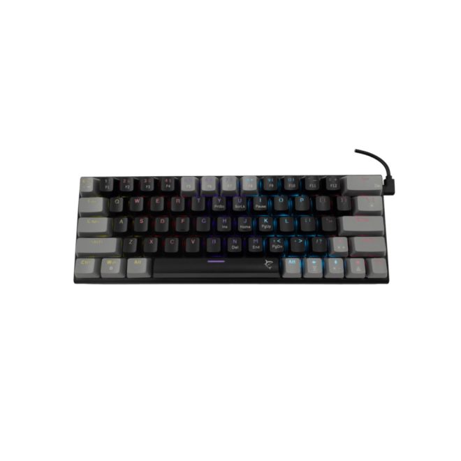 White Shark WAKIZASHI 2 fekete/szürke MAGYAR kiosztású mechanikus gamer billentyűzet, piros kapcsolók (GK-002113V2-B-G/R-HU)