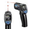 Infravörös, lézeres, érintésmentes digitális hőmérő -50C-től +550C-ig | TH104