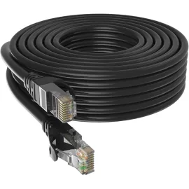   20m CAT6 UTP Patch kábel – fekete színben, nagy sebességű és stabil adatátvitelhez. Ideális hálózati eszközök, routerek, switchek és számítógépek csatlakoztatására