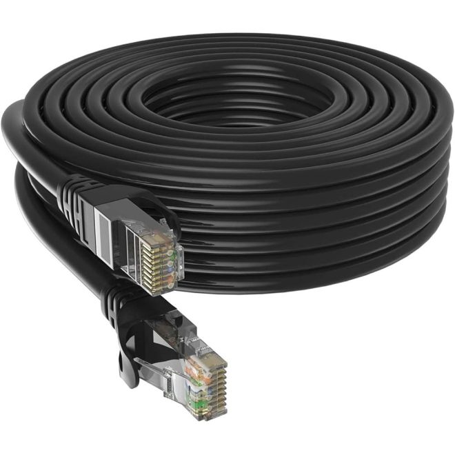 20m CAT6 fekete UTP Patch kábel (Blackbird - BH1518)