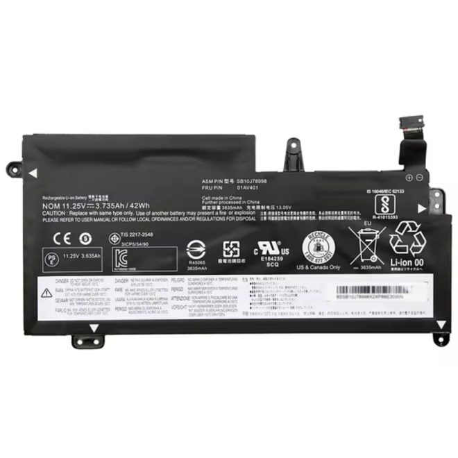 Lenovo ThinkPad 13 Laptop Akkumulátor, gyári új, 3 cellás (3600mAh)