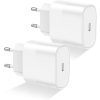 2db Apple Gyári Dobozos 20W USB-C (Type-C) fali telefon és tablet töltő (MHJE3ZM/A, A2347)