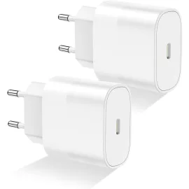   2db Apple Gyári Dobozos 20W USB-C (Type-C) fali telefon és tablet töltő (MHJE3ZM/A, A2347)