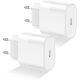 2db Apple Gyári Dobozos 20W USB-C (Type-C) fali telefon és tablet töltő (MHJE3ZM/A, A2347)
