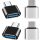 4 darabos szett USB-C (Type-C) to USB 3.0 OTG (Normál USB) adapter, átalakító 2db fekete és 2db fehér