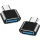 2db USB-C (Type-C) to USB 3.0 OTG (Normál USB) adapter, átalakító fekete