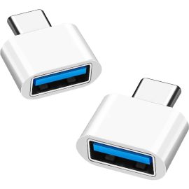   2db USB-C (Type-C) to USB 3.0 OTG (Normál USB) adapter, átalakító fehér