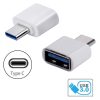 2db USB-C (Type-C) to USB 3.0 OTG (Normál USB) adapter, átalakító fehér