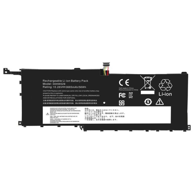 Lenovo ThinkPad X1 Carbon Gen 4 Laptop Akkumulátor, új, gyárival megegyező minőségű helyettesítő, 4 cellás (3653mAh)