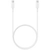 Univerzális 1,2m USB-C to USB-C (Type-C) Adatkábel, Töltőkábel kábel, fehér (X106)