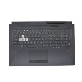 Asus TUF FX706LI fekete-fehér UK angol Laptop billentyűzet