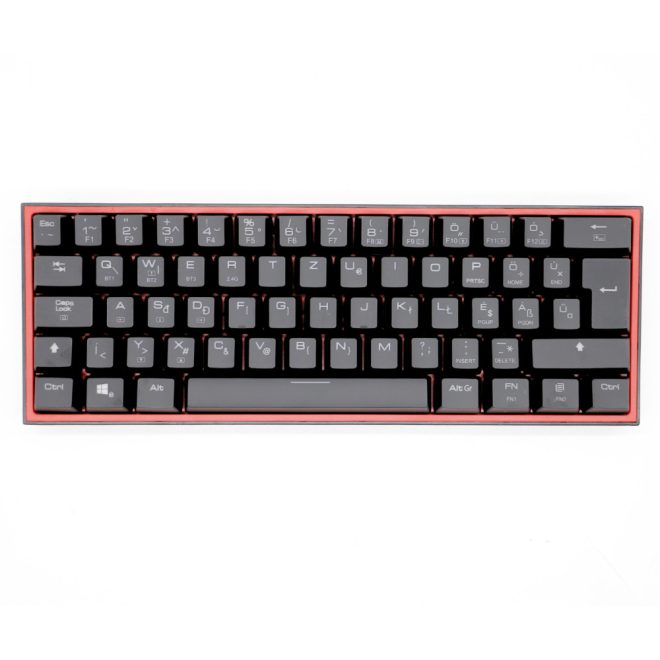 Redragon Fizz Pro fekete MAGYAR kiosztású mechanikus gamer billentyűzet, kék kapcsolók, vezeték nélküli és vezetékes működéssel (K616-RGB_BLUE_HU)