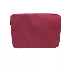   13,3 colos piros laptop sleeve, táska, laptop védőtok, kívül strapabíró szövet belül puha plüss, cipzáras