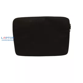   13,3 colos fekete laptop sleeve, táska, laptop védőtok, kívül strapabíró szövet belül puha plüss, cipzáras