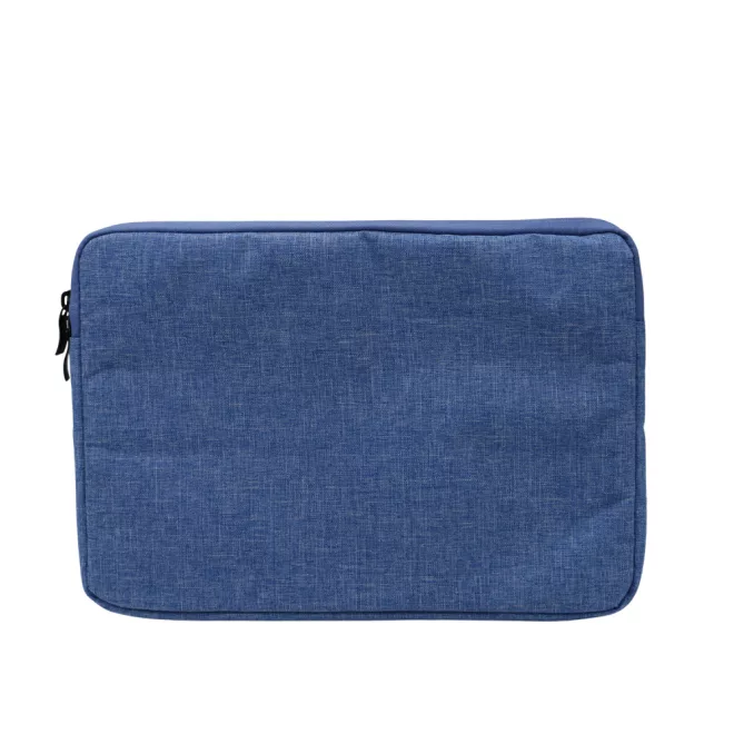 12,5 colos kék laptop sleeve, táska, laptop védőtok, kívül strapabíró szövet belül puha plüss, cipzáras