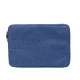 12,5 colos kék laptop sleeve, táska, laptop védőtok, kívül strapabíró szövet belül puha plüss, cipzáras