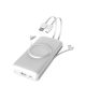 BLACKBIRD Power Bank P1 10000mAh Qi vezeték nélküli töltő fehér USB, Type-C, Lightning, Micro-USB (BH1546)