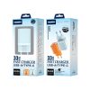 33W-os Kék Telefon és Tablet Gyors Töltő 1xUSB és 1xUSB-C (Jellico - EU55)