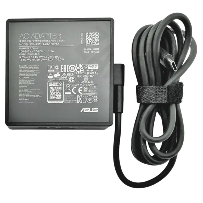 Asus ROG GX701GWR 20V 5A, 15V 3A, 9V 3A, 5V 3A 100W-os gyári új Laptop töltő