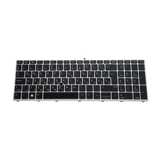 HP ProBook 650 G4 655 G4 650 G5 gyári új magyar, háttérvilágításos, szürke keretes billentyűzet pointerrel (L51009-211 )