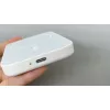 Apple iPhone 15, 16, 17-hez Power Bank MagSafe 10.000mAh mágneses indukciós vezeték nélküli gyorstöltővel, USB-C kábellel tölthető fel