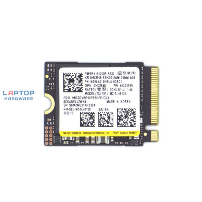 SAMSUNG PM9C1a 512GB (2230) PCIe NVME SSD kártya 