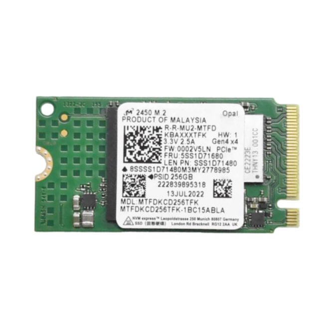 Micron 512GB M.2 NVMe PCIe SSD meghajtó, (2242) (MTFDKBAXXXTFK)