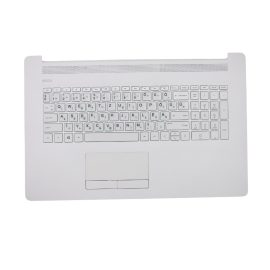   Hp 17-CA1001NH, gyári új, kopásálló matricával magyarított fehér billentyűzet modul + touchpad (L22516-001)