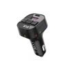 Szivargyújtós Autós FM Transmitter 30W USB-C és USB-A telefon gyors töltővel, MP3 lejátszás (XO - BCC17)