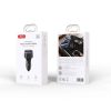 Szivargyújtós Autós FM Transmitter 30W USB-C és USB-A telefon gyors töltővel, MP3 lejátszás (XO - BCC17)