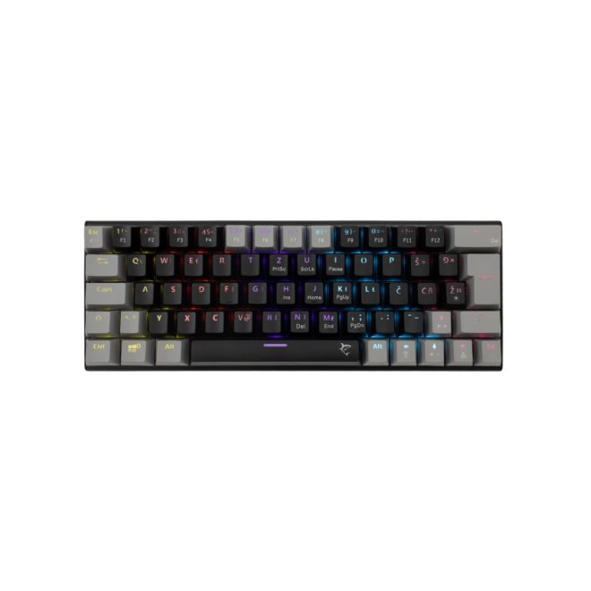 White Shark WAKIZASHI 2 szürke - fekete MAGYAR kiosztású mechanikus gamer billentyűzet, kék kapcsolók (GK-002123V2-B-G/BL-HU)