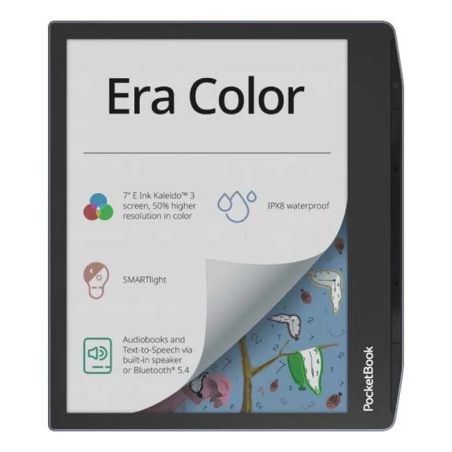 POCKETBOOK e-Reader - PB700K3 ERA COLOR Sea (7"E Ink 1680x1264, Cpu: 1,8GH, 32GB,2500mAh, wifi, B, USB-C, kép megvilág.)