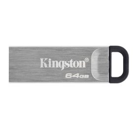   Kingston DataTraveler Kyson 64GB USB 3.2 Gen 1 pendrive - gyors adatátvitel, tartós fémházas kialakítás, szürke-fekete szín, kompakt és megbízható tárolás