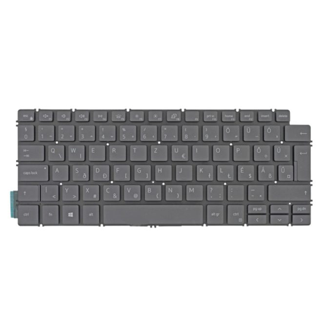 Dell Inspiron 5406 2 in 1 gyári új, magyar, szürke, háttér-világításos billentyűzet modul (NHK4K)