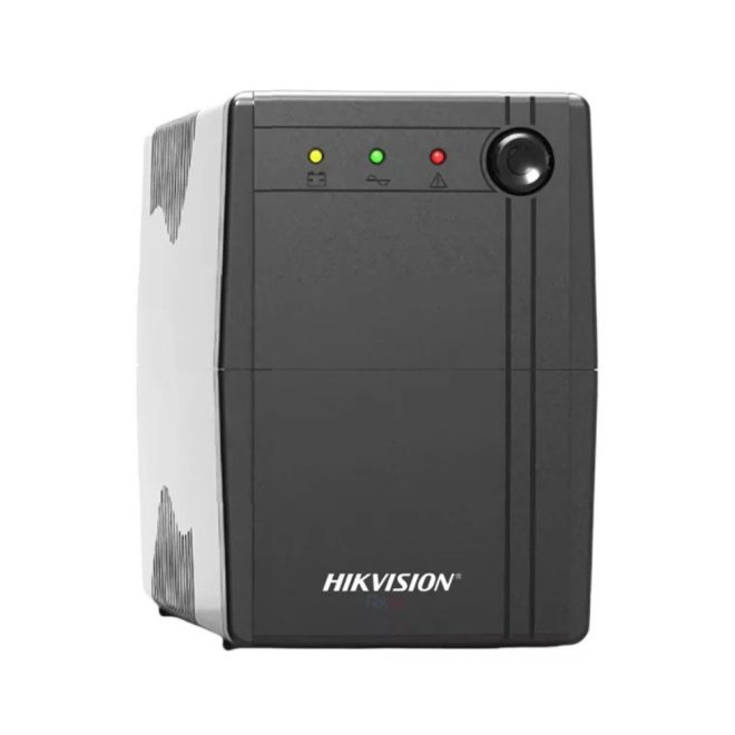 Hikvision 600VA szünetmentes tápegység - megbízható áramellátás áramszünet esetén, védi eszközeid, kompakt méret, csendes működés otthonra és irodába