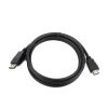 DisplayPort - HDMI összekötő kábel 1m Apa-Apa - nagy felbontású kép- és hangátvitel, erős csatlakozók, megbízható jelminőség dokkolóhoz, monitorhoz és laptophoz, PC-hez